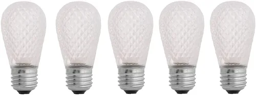 Miniatura 5 de Lente facetada LED azul S14 - Bombilla de cadena de patio