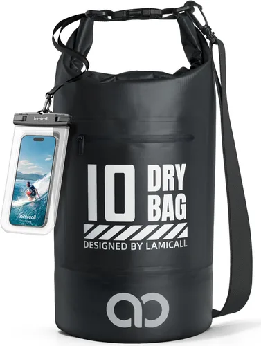 Miniatura 21 de Lamicall Mochila seca impermeable - [Durable y flotante] 5L/10L/20L/30L/40L bolsa grande impermeable con funda impermeable para teléfono para kayak
