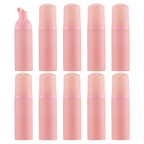 Miniatura 6 de Tekson 3 botellas de espuma de jabón (2 onzas), champú de pestañas espumoso de viaje vacío para limpiador, dispensador (bomba negra, blanca y rosa)
