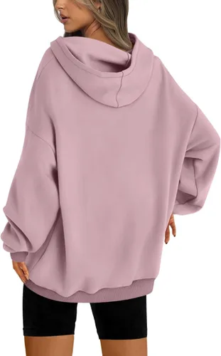 Miniatura 2 de EFAN Sudaderas con capucha de gran tamaño para mujer, sudaderas de forro polar con capucha, suéteres casuales y cómodos, ropa de moda de otoño 2023