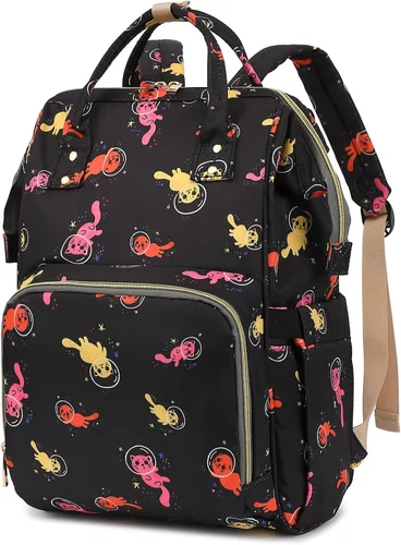 Miniatura 7 de Mochila de mariposa para laptop para mujeres y hombres, mochila escolar universitaria de 15.6 pulgadas para trabajo, escuela, viajes, negocios