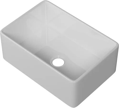 Miniatura 15 de Miuara Fregadero de Granja 30 Pulgadas - Fregadero de Cocina Delantal Blanco Montado Inferior Reversible 30"x20"x10", Estilo Casa de Granja Tazón