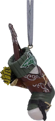 Miniatura 4 de Nemesis Now Lord of the Rings Legolas - Adorno colgante de calcetín de 3.5 in, resina, adorno colgante con licencia oficial de El Señor