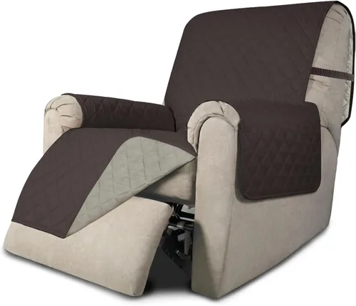 Miniatura 73 de Easy-Going - Funda para sofá, futón y sillón sin reposabrazos, reversible, resistente al agua, para mascotas y niños (azul oscuro/azul claro)