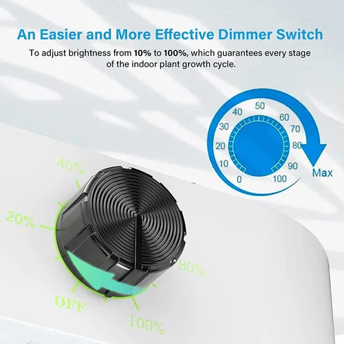 Miniatura 7 de Luz LED de cultivo regulable de 1000 W, luz de espectro completo para plantas de espectro completo para cultivo en interiores, lámparas de cultivo
