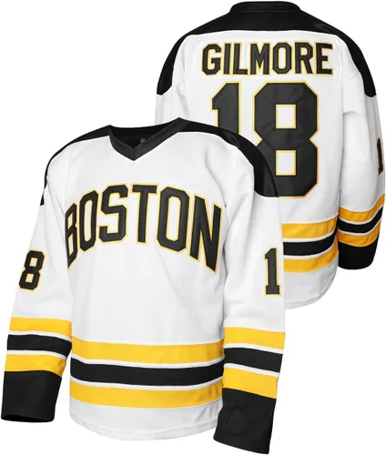 Happy Gilmore 18 Boston Adam Sandler 1996 película de hockey sobre hielo Jersey para hombre S-XXXL cosido