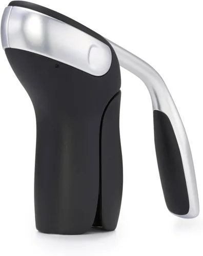 OXO Sacacorchos de Palanca Vertical de Acero con Cortador de Papel de Aluminio Extraíble