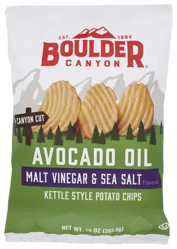 Miniatura 12 de Boulder Canyon, papas fritas Canyon Cut con aceite de aguacate, sal y pimienta, 5.25 onzas