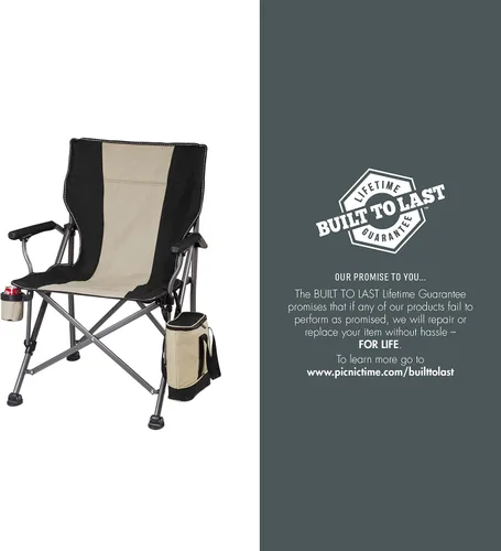 Miniatura 7 de Picnic TIME NFL Unisex-Adult NFL Outlander Folding Camping Chair with Cooler, Heavy Duty Beach Chair