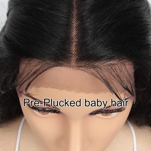 Miniatura 6 de Pelucas de encaje frontal de 30 pulgadas, pelucas sintéticas súper largas con cabello de bebé, resistente al calor, 8.47 oz, 6 pulgadas, raya