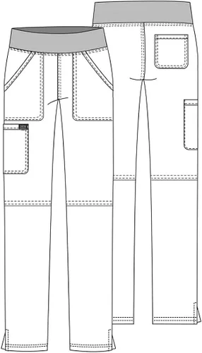 Miniatura 7 de Pull-On Cargo Scrub Pants for Women Workwear Revolution, Soft Stretch WW110