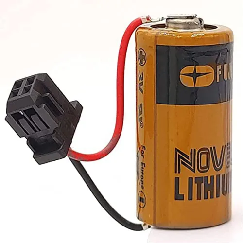 Miniatura 8 de (8-Pack) Compatible con Fuji CR2/3 8.L 2000mAh 3V PLC Batería de litio FDK CR2/38.L con enchufe negro