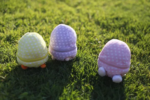 Miniatura 4 de Plushland - Muñeco de peluche (6 pulgadas), diseño de animal de peluche dentro de un huevo con cremallera; regalo ideal para niños y niñas