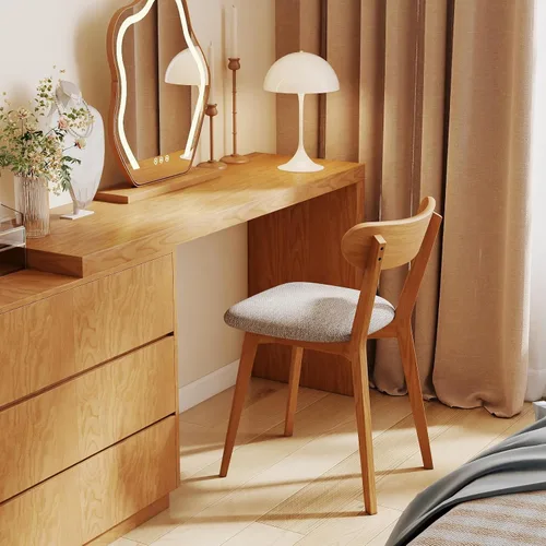 Miniatura 26 de Sillas de comedor de madera maciza 100% - Prácticas sillas de cocina - Silla de madera para comedor, cocina (1, negro)