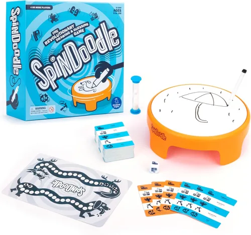 Educational Insights SpinDoodle - Divertidos juegos de mesa para adultos, adolescentes y niños, juegos de fiesta para la noche de juegos familiares,