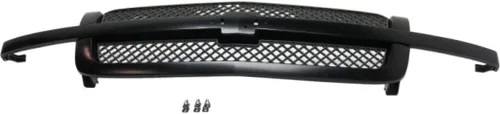 Miniatura 8 de Para Chevy Silverado 1500/2500 HD Grille Assembly 2003 04 05 2006 Inserto de malla Carcasa pintable con inserto gris con barra central