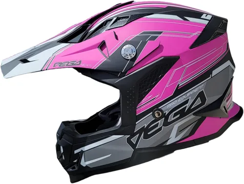 Miniatura 6 de Vega Helmets - Casco MCX ligero para motocicleta todoterreno completamente cargado