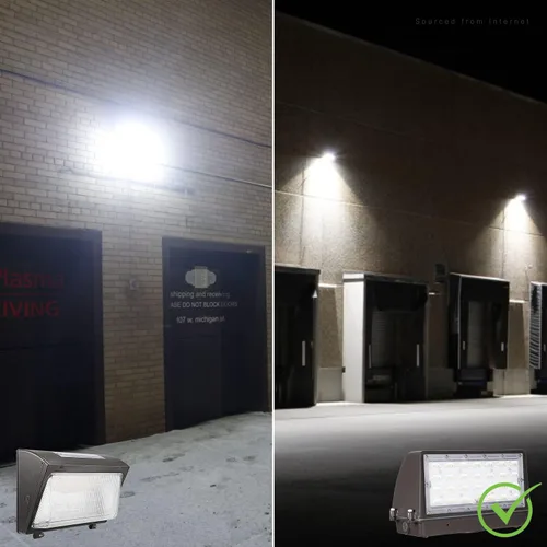 Miniatura 4 de LEONLITE Paquete de pared LED de corte completo, 45 W 5625 LM, luz LED regulable con certificación UL, 120-277 V IP65, iluminación de pared