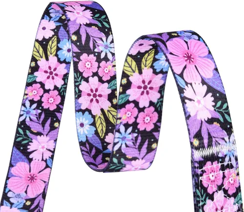Miniatura 2 de Collares de perro personalizados – Collar floral personalizado con nombre y número de teléfono – Tamaños ajustables para perros pequeños, medianos