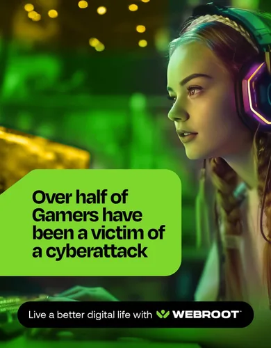 Miniatura 2 de Webroot Antivirus for PC Gamers 2026 1 Device 1 Year Download + System Performance Optimizer