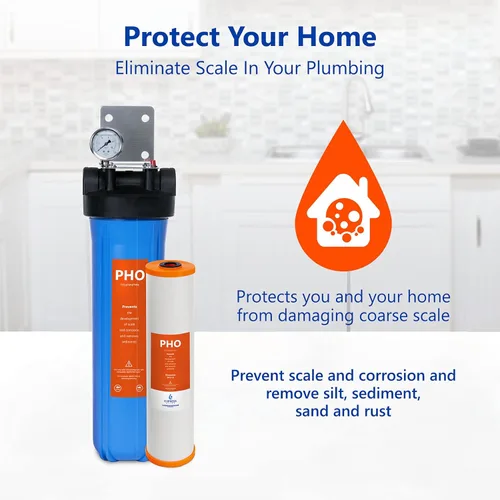 Miniatura 2 de Express Water WH100SP Sistema de filtro de agua para toda la casa antiescala, azul