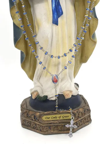 Miniatura 3 de 60 piezas/30 juegos de suministros para kits de fabricación de rosario, religion, cruz y medalla central, dijes de aleación, imagen de Jesús