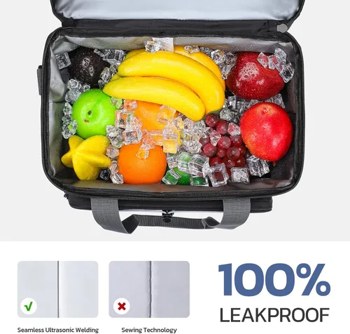 Miniatura 4 de Maelstrom Portable Collapsible Soft Cooler Bag – 24/30/60 Cans Double-Deck Leakproof Ice Chest for Beach, Camping & Grocery