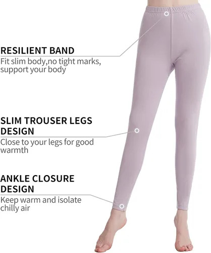Miniatura 3 de Ropa interior térmica para mujer Long Johns conjuntos de ropa interior térmica para mujer, capa base ultra suave, regalos con caja