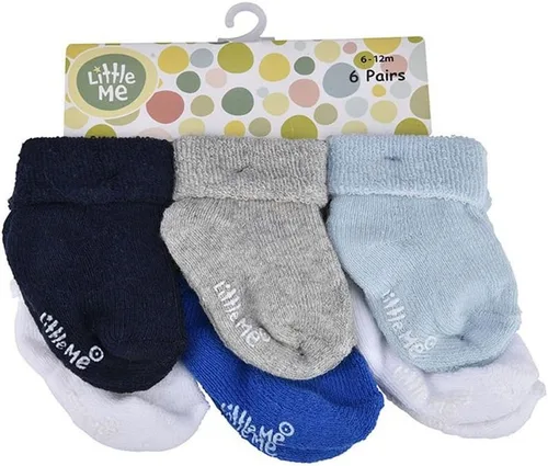 Miniatura 3 de Little Me Paquete de 6 calcetines para bebé niño