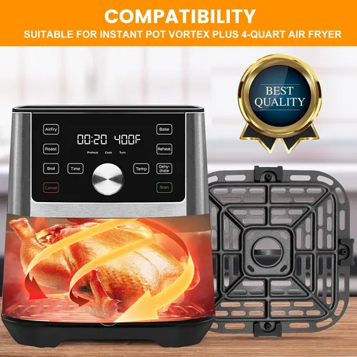 Miniatura 5 de Piezas de repuesto para freidora de aire Instant Pot Vortex Plus 6 en 1, horno freidora de aire de 4 cuartos de galón, 7.5 x 7.5 pulgadas cuadrada