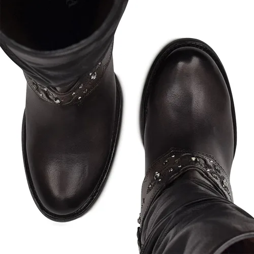 Miniatura 7 de Cuadra Womens Tall Boot in Bovine Leather Black