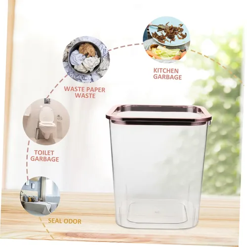 Miniatura 5 de VOSAREA Cesta de basura creativa Oficina Dormitorio Papelera de plástico para mascotas Papelera decorativa para escritorio Material de mascotas