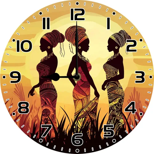 Miniatura 9 de Reloj de pared de chef de cocina divertido de 10 pulgadas, redondo, silencioso, sin tictac, reloj de pared a pilas para dormitorio, cocina, sala
