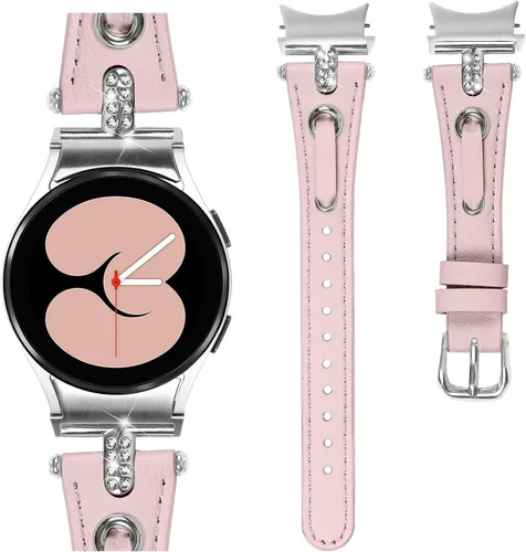 Miniatura 16 de DEALELE Correas compatibles con Samsung Galaxy Watch 6/6 Classic / 5/5 Pro / 4/4 Classic/Galaxy 3 1.614 in / Active 2, correa de repuesto de cuero