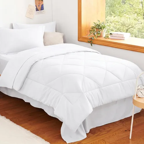 Miniatura 59 de CozyLux - Juego de edredón en una bolsa, para dormitorio universitario, todas las estaciones, edredón, sábanas y fundas para almohada y decorativas