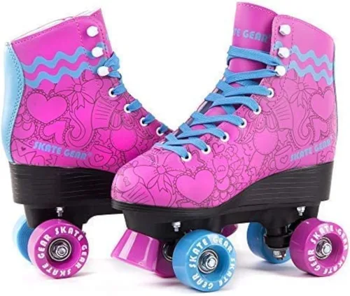 Miniatura 29 de Skate Gear Patines de Ruedas Retro de Diseño Cuádruple