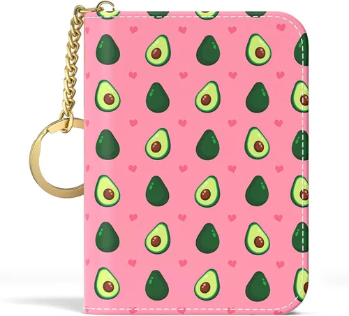 Miniatura 13 de Aiawoxc - Tarjetero para Tarjetas de Crédito para Mujer, Pequeño Organizador de Tarjetas de Negocios de Cuero Delgado con RFID, Cremallera