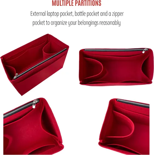 Miniatura 9 de Keepall - Organizador de bolsas para Lv Keepall 50 Insert Keepall 45, base organizadora, hecho a mano de 0.118 pulgadas (0.118 in), fieltro de lana