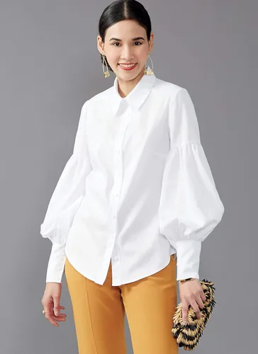 Miniatura 3 de McCall's M7838A5 Blusa holgada con botones para mujer, patrones de costura, tallas 6-14