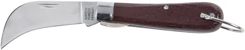 Miniatura 8 de Klein Tools Cuchillo de bolsillo 1550-4, cuchillo de electricistas con hoja de corte Hawkbill de 3 pulgadas de acero al carbono