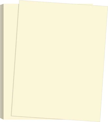 Miniatura 2 de NextDayLabels Papel de cartulina de color, 50 hojas, "8-1/2" x 11"", color crema, 67 libras (147 gsm), papel de color grueso para manualidades