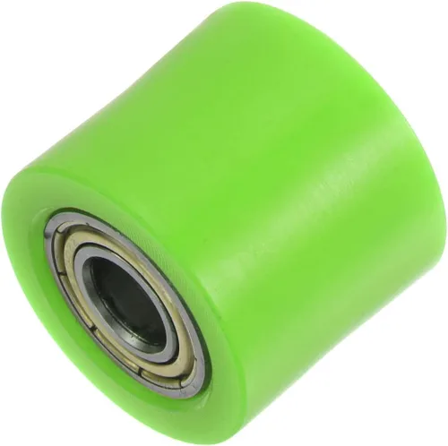 Miniatura 3 de HARFINGTON Tensor de polea de rodillo de cadena de 0.394 pulgadas (0.394 in), tipo cilindro de nailon, deslizador de rueda guía para Verde