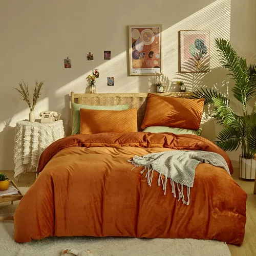 Miniatura 9 de CLOTHKNOW - Juego de edredón verde militar tamaño completo de 3 piezas, juego de ropa de cama verde oscuro, edredón suave con 2 fundas de almohada