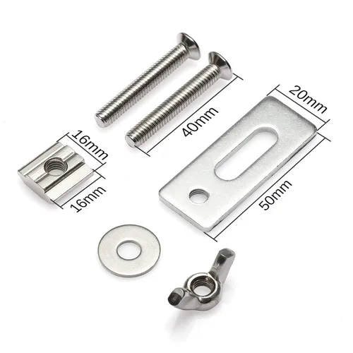 Miniatura 3 de Genmitsu Kit de abrazadera de sujeción en T de 4 piezas + 2 abrazaderas de sujeción en T mini