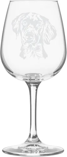 Miniatura 193 de Copa de vino de 12.75 onzas con diseño de perro grabado