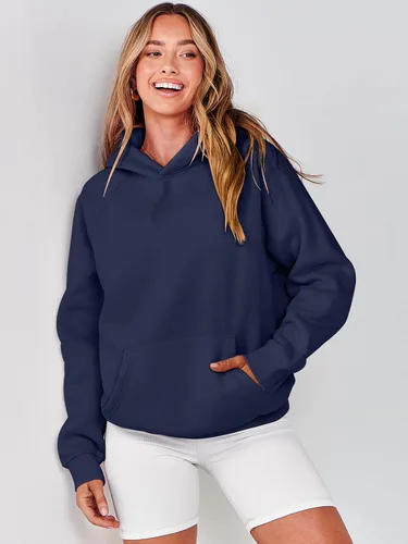 Miniatura 126 de ANRABESS - Sudaderas con capucha para mujer, sobre talla, de vellón de manga larga, modelo de 2024, para otoño