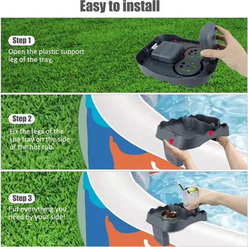 Miniatura 2 de Flotador de piscina de sandía ajustable y antideslizante inflable para taza de piscina y bandeja de bañera de hidromasaje para lo último