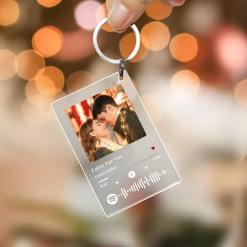 Miniatura 2 de Canción acrílica personalizada con foto, placa de música transparente personalizada, cubierta de álbum de fotos personalizada, luz nocturna