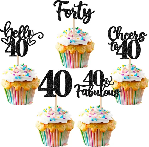 Miniatura 37 de 30 piezas de adornos para cupcakes de 12 cumpleaños feliz, brillantes doce, hola 12, felicitaciones a 12 años, adornos para cupcakes, 12