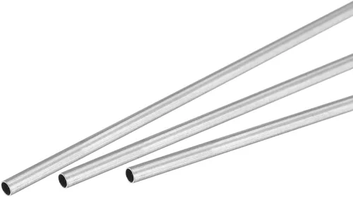 uxcell Tubo redondo de acero inoxidable 304 0.079 in OD 0.006 in espesor de pared 11.811 in longitud 3 piezas